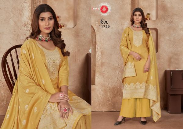 Triple Aaa Ria Muslin Designer Salwar Suits Collection